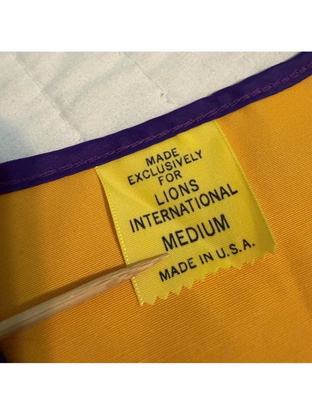 Vintage Belfield, North Dakota Lions Club International Vest Size Medium USA